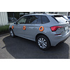 Set van 6 synchroniseerbare LED cone lights 360° oranje