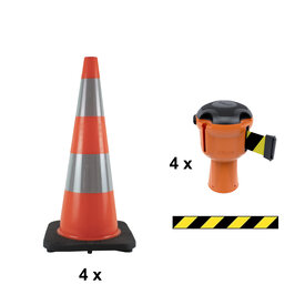 Skipper budget cone set 81 m² - yellow/black