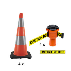  Skipper budget cone set 81 m² - caution do not enter