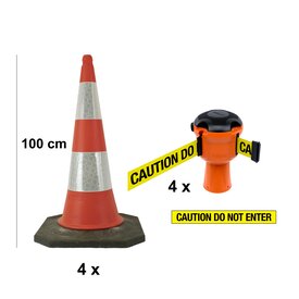  Skipper big cone set 81 m² - caution do not enter