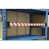 Barrier belt unit with magentic wall bracket 50 mm x 3 m - red/black