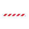 Fixed barrier with end hooks 200 cm - red/white