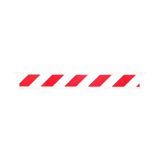  Fixed barrier with end hooks 200 cm - red/white