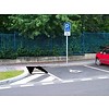 Rampe d'accès pour utilisateurs de fauteuil roulant en caoutchouc