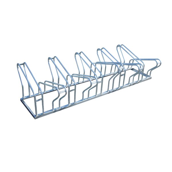 Double-sided bicycle rack Velo52 suited for 10 bikes