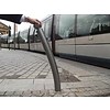 Flexible bollards with shape memory with baseplate