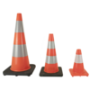Traffic-cone PU soft 30 cm high