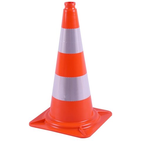 Cône de signalisation 50 cm PVC - très flexible + Classe 2