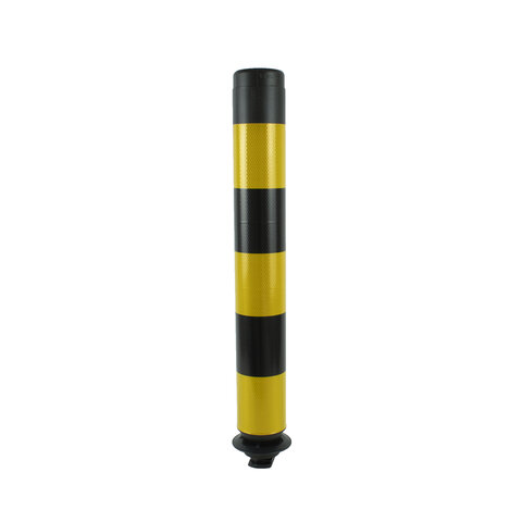 Flexible bollard FLEXPIN - black/yellow - 75 cm
