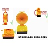 PROMO!! Road warning lamp STARFLASH 2000 - single sided - blue