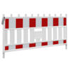 Barrière de chantier Euro 2 Barrier rouge-blanc - 1110 x 2150 mm + RA1 - Classe 1
