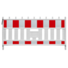 Barrière de chantier Euro 2 Barrier rouge-blanc - 1110 x 2150 mm + RA1 - Classe 1