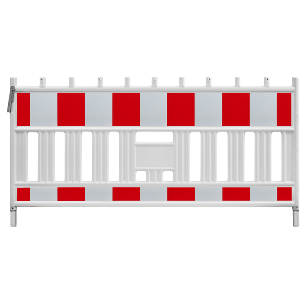  Construction barrier Euro 2 Barrier - red-white - 1110 x 2150 mm + RA1 - Class 1