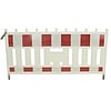 Werfhek Euro 2 Barrier - rood-wit - 1110 x 2150 mm + RA1 - Klasse 1