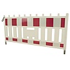 Barrière de chantier Euro 2 Barrier rouge-blanc - 1110 x 2150 mm + RA1 - Classe 1