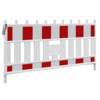 Werfhek Euro 2 Barrier - rood-wit - 1110 x 2150 mm + RA2 - Klasse 2