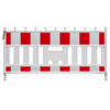 Werfhek Euro 2 Barrier - rood-wit - 1110 x 2150 mm + RA2 - Klasse 2