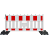 Barrière de chantier Euro 2 Barrier rouge-blanc - 1110 x 2150 mm + RA2 - Classe 2