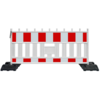 Construction barrier Euro 2 Barrier - red-white - 1110 x 2150 mm + RA2 - Class 2