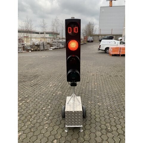 Temporary traffic light Berghaus MPB 1400 with counting unit (incl. Recupel)