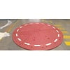Rubber roundabout Ø 300 x 10 cm from red vulcanised rubber
