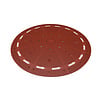 Giratoire en cautouc vulcanisé rouge Ø 300 x 10 cm