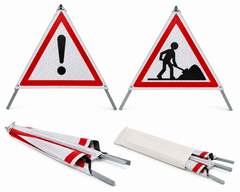 Foldable signage boards