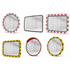 Miroir de circulation 'Traffic deluxe' Ø600 mm - rouge/blanc