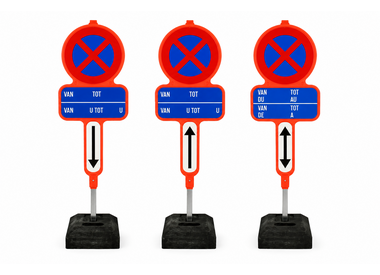 Tijdelijk parkeerverbodsbord