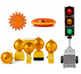 Road warning lamps
