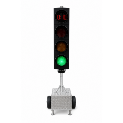 Temporary traffic light Berghaus MPB 1400 with counting unit (incl. Recupel)