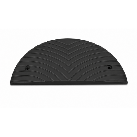 Traffic speed bump 'SLOWLY' 3 cm black end element