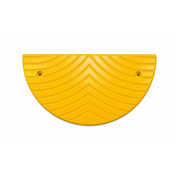  Traffic speed bump 'SLOWLY' 3 cm yellow end element