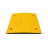 Traffic speed bump 'SLOWLY' 3 cm yellow end element