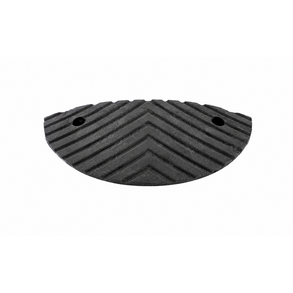  Traffic speed bump 'SLOWLY' 5 cm black end element