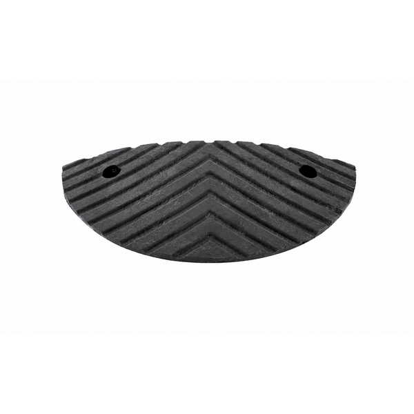  Verkeersdrempel 'SLOWLY' 5 cm zwart eindstuk