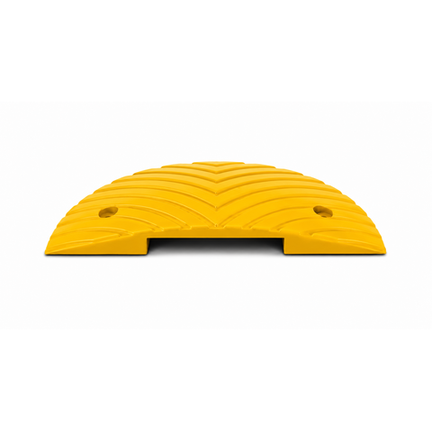 Traffic speed bump 'SLOWLY' 5 cm yellow end element
