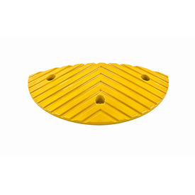  Traffic speed bump 'SLOWLY' 6 cm yellow end element