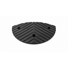  Verkeersdrempel 'SLOWLY' 6 cm zwart eindstuk