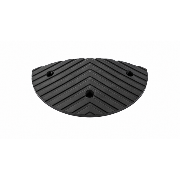  Verkeersdrempel 'SLOWLY' 6 cm zwart eindstuk