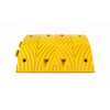 Traffic speed bump 'SLOWLY' 6 cm black end element