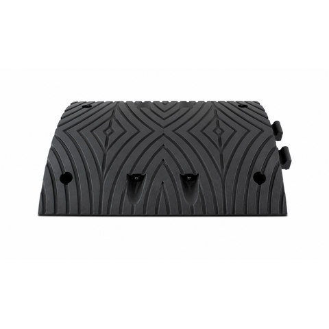 Verkeersdrempel 'SLOWLY' 6 cm zwart middenstuk