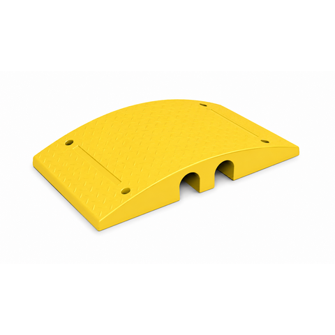 Speed hump 'SLOWLY' 10 cm yellow