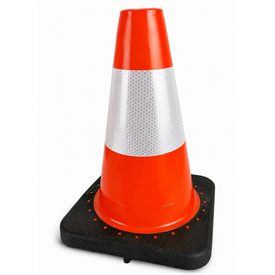  Cône de signalisation 30 cm PU - avec socle lesté + Classe 2