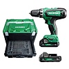 HIKOKI DS18DFWKPZ 18V cordless drill driver, 53Nm + 100-piece accessory set