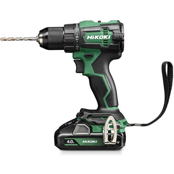  HIKOKI DV18DEWHZ 18V cordless hammer drill in HSC II case (2x 4.0Ah battery + charger)