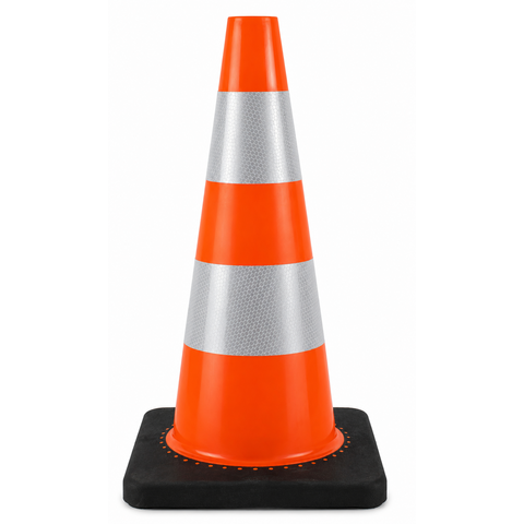 Traffic cone 50 cm PU - soft and flexible + Class 2
