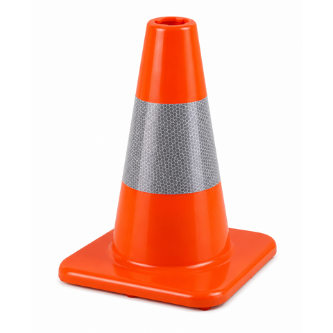 Traffic cone 30 cm PVC - highly flexible + Class 2