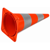 Traffic cone 30 cm PVC - highly flexible + Class 2
