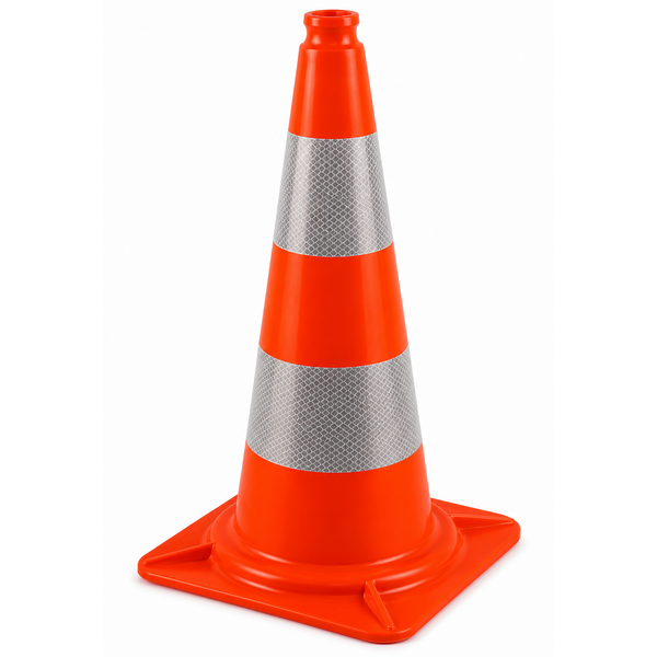  Traffic cone 50 cm PVC - highly flexible + Class 2